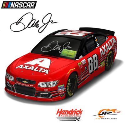 Dale Earnhardt Jr Autographed 2017 Axalta Homestead Chevy Ss 1 18 Scale Nascar Car Sculpture