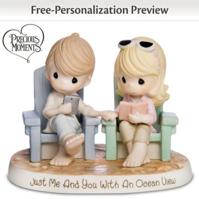 Precious Moments Just Me And You With An Ocean View Personalized Figurine