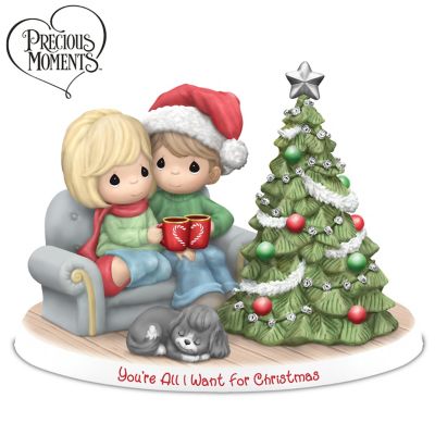 Precious Moments Figurine 530387 You're As Pretty As A Christmas Tree Ornament MIB 