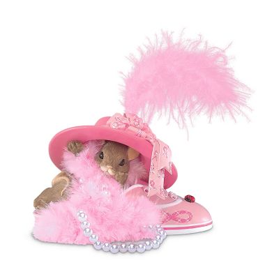 Breast Cancer Support Charming Tails Mouse Figurine: Solely Devoted To A Cure