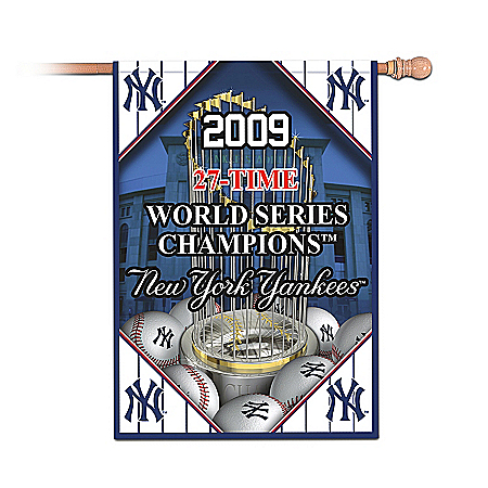 MLB New York Yankees 27-Time World Series Champions Flag