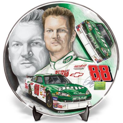 Dale Jr. 2008 Signature AMP Energy Collector Plate: Dale Earnhardt Jr. NASCAR Collectible