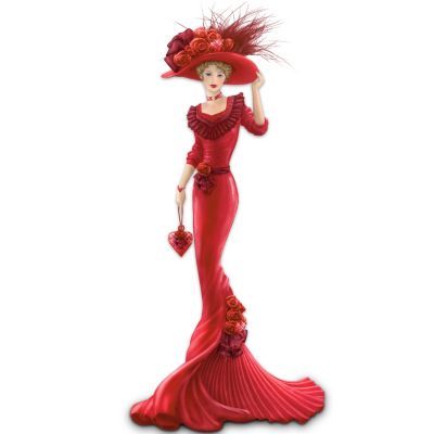 Thomas Kinkade Red At Heart: Heart Health Awareness Figurine