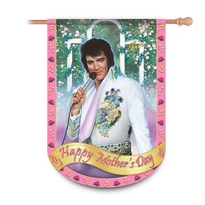 Elvis Presley Happy Mother's Day Flag: Elvis Home Decor