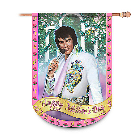Elvis Presley Happy Mother's Day Flag: Elvis Home Decor