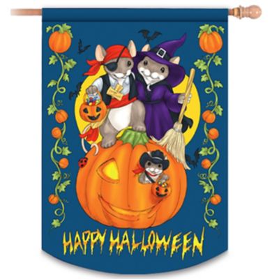 Charming Tails Happy Halloween Flag