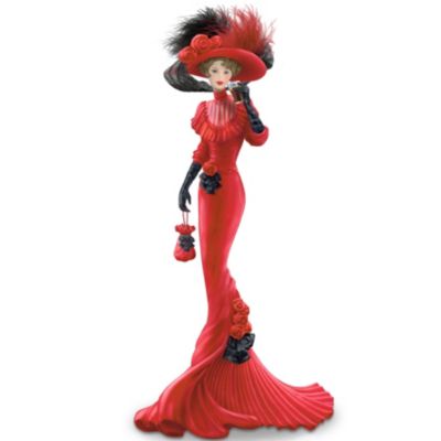 A Timeless Pause With Coca-Cola Elegant Woman Figurine