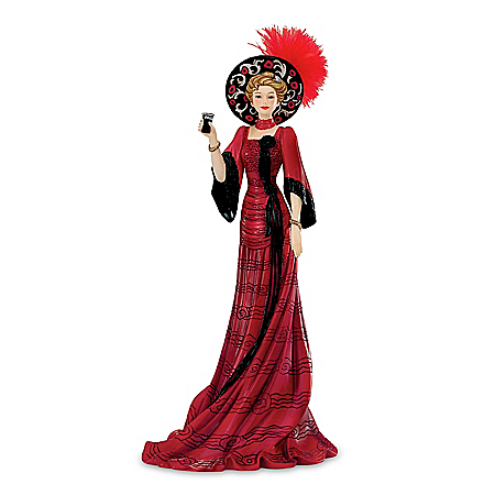 A Timeless Pause With COCA-COLA Elegant Woman Figurine