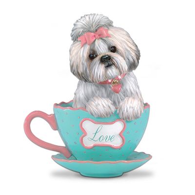 A Cup Of Love Shih Tzu Teacup Figurine