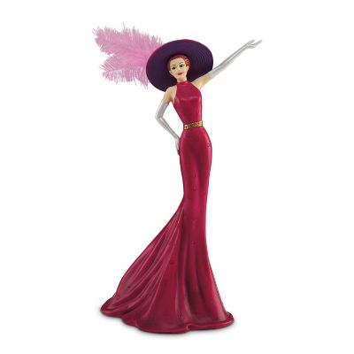 Woman Figurine: Flamboyant Fashionista