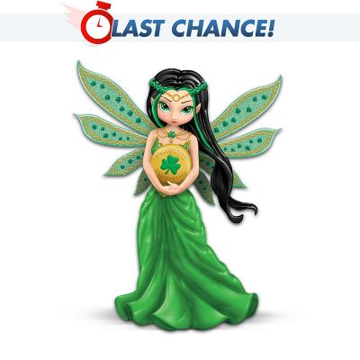 Lucky Irish Charm Fairy Figurine: Prosperity