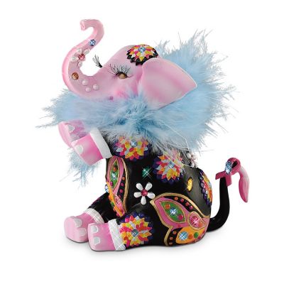 Trumpeting Joy Breast Cancer Awareness Support Elephant Figurine