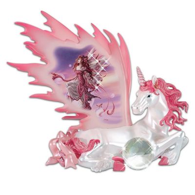 The Unicorn Of Peace By Nene Thomas Figurine With Fairy Art