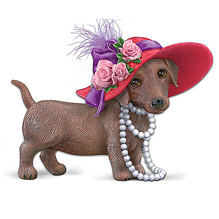 The Red Hot Mama Dachshund Figurine