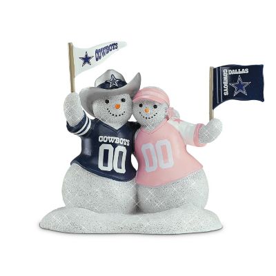 NFL Dallas Cowboys Snowman Figurine: Snow Man Like My Fan