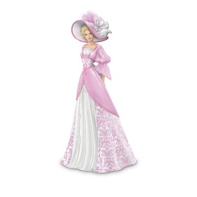 Ribbons Of Support: Breast Cancer Charity Figurine