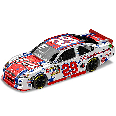 Kevin Harvick No. 29 Budweiser July 4, 2011 NASCAR Sprint Cup Series Diecast Car