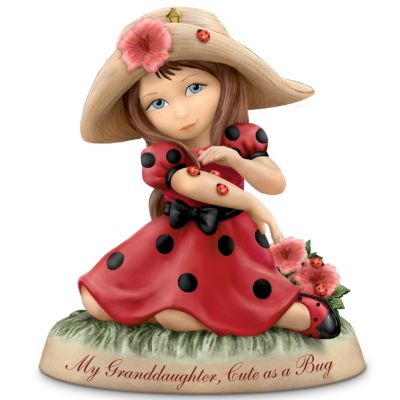 My Granddaughter, Cute As A Bug: Thomas Kinkade Porcelain Figurine