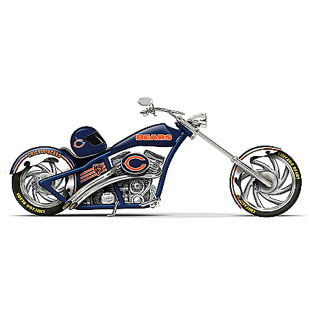 NFL Chicago Bears Cruiser Motorcycle Figurine