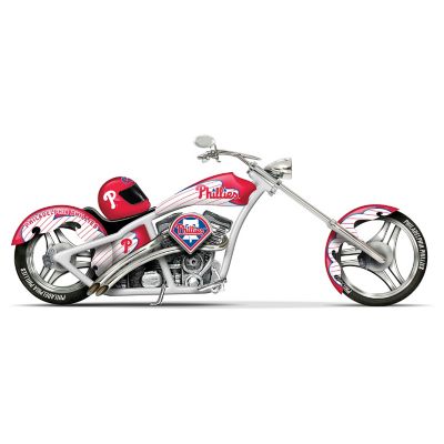 MLB Philadelphia Phillies Motorcycle Figurine: Home Run Racer