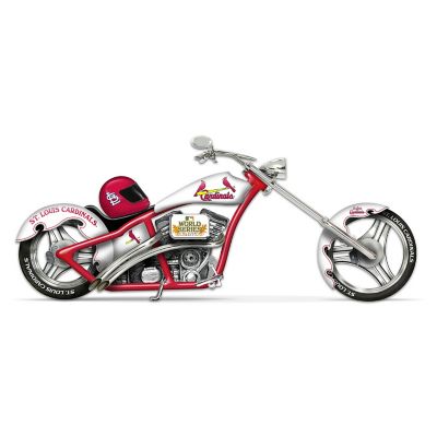 St. Louis Cardinals 2011 World Series Champions Chopper Motorcycle Figurine