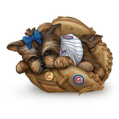 MLB Chicago Cubs Yorkie Figurine: Fur-ever A Fan