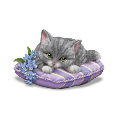 Alzheimer's Support Kitten Figurine: Love Never Forgets