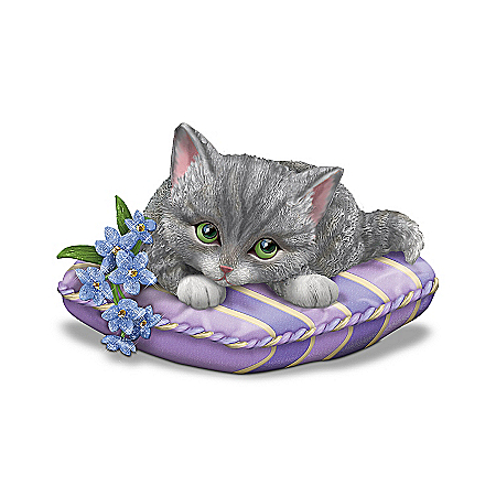 Alzheimer's Support Kitten Figurine: Love Never Forgets