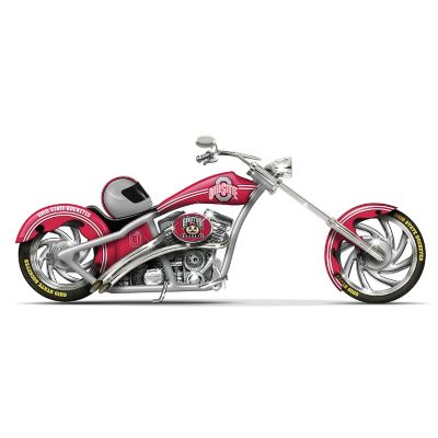 Ohio State University Motorcycle Figurine: Go Buckeyes