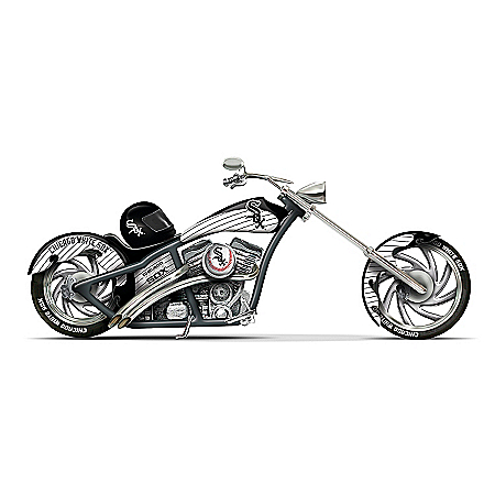 MLB Chicago White Sox Motorcycle Chopper Figurine: Home Run Racer