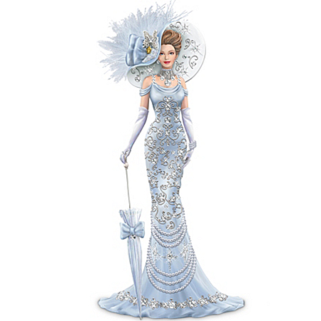 Thomas Kinkade Timeless Reflections Elegant Lady Figurine