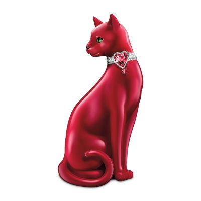 WomenHeart Support Cat Figurine: A Purr-pose Filled Heart