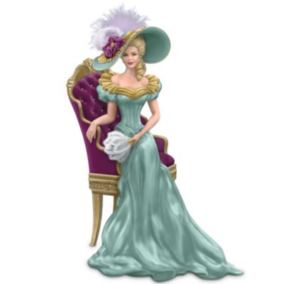 Thomas Kinkade Woman Figurine: Sitting Pretty