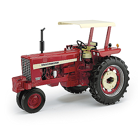 Farmall 544 Gas Narrow Front With ROPS Canopy Diecast Tractor