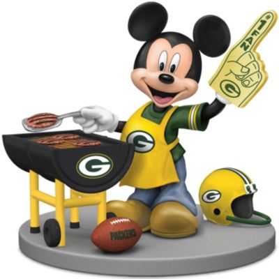 Disney Mickey Mouse Figurine: Green Bay Packers Fired Up For A Win