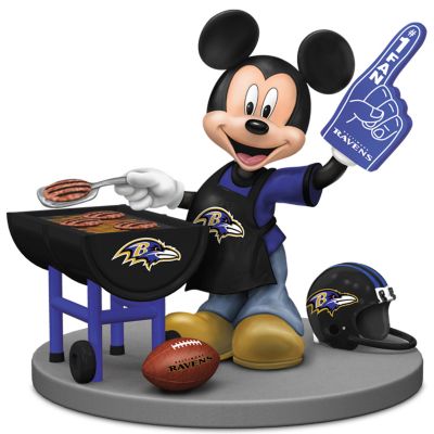 Disney Mickey Mouse Figurine: Baltimore Ravens Fired Up For A Win