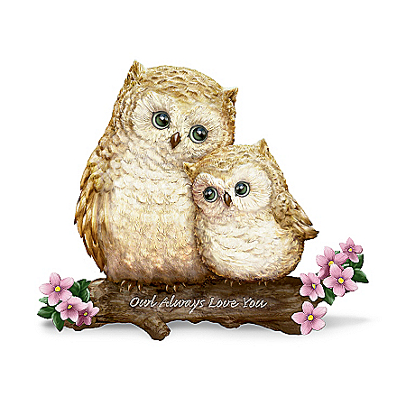 Owl Figurine: Owl Always Love You