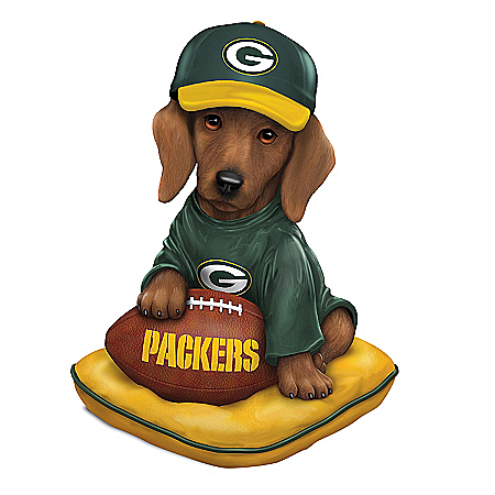 Figurine: Green Bay Packers Sunday Afternoon Quarter-Bark Figurine