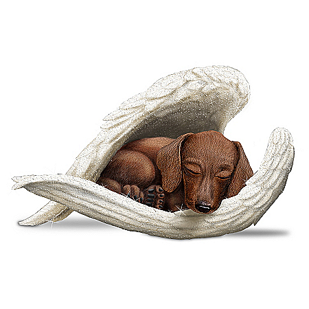 Figurine: Dachshunds Leave Paw Prints On Our Hearts Figurine
