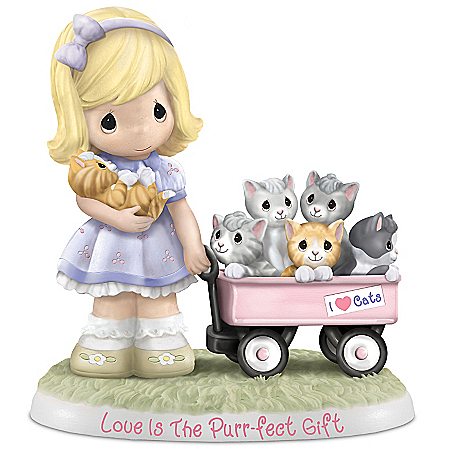 Figurine: Precious Moments Love Is The Purr-fect Gift Figurine