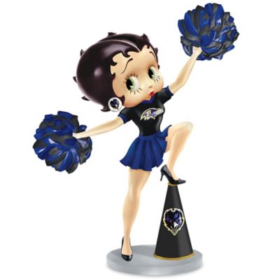 Handbell: Three Boop-Oop-A-Doops For The Baltimore Ravens Betty Boop Handbell