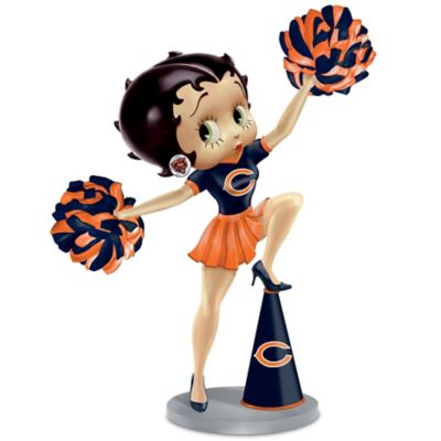 Handbell: Three Boop-Oop-A-Doops For The Chicago Bears Betty Boop Handbell