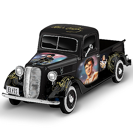 Sculpture: Rock N' Rollin' With Elvis 1:34-Scale Ford Truck Sculpture