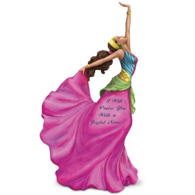 I Will Praise You With A Joyful Noise Woman Figurine