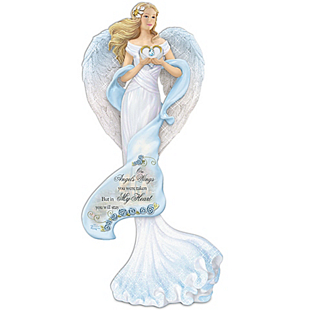 Thomas Kinkade Collectible Memories Of Love Guardian Angel Figurine