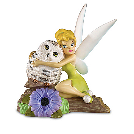 Disney I'll Owlways Be By Your Side Hand-Painted Tinker Bell Figurine