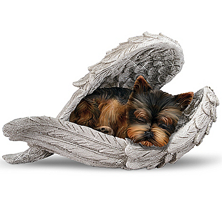Figurine: Yorkies Leave Paw Prints On Our Hearts Figurine