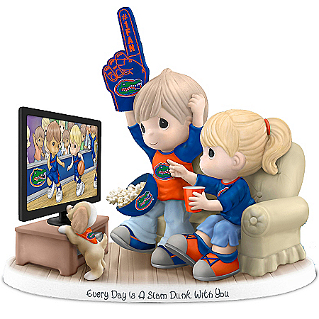 Figurine: Precious Moments Every Day Is A Slam Dunk With You Florida Gators Figurine