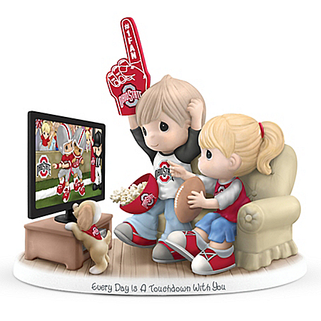 Precious Moments Every Day Is A Touchdown With You Ohio State Buckeyes Figurine
