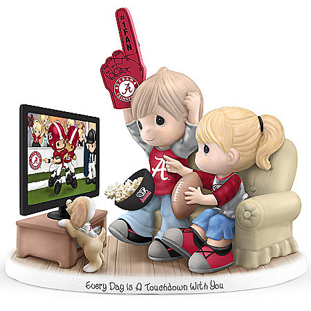 Precious Moments Every Day Is A Touchdown With You Alabama Crimson Tide Figurine